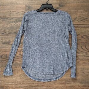 SO Heathered Blue Knit Top
